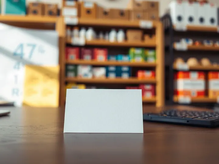 名片和信封的细节展示